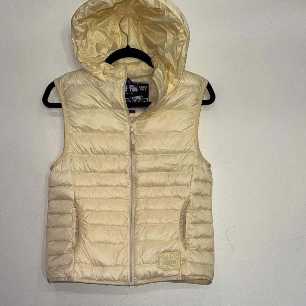 Cream Quilted Vest